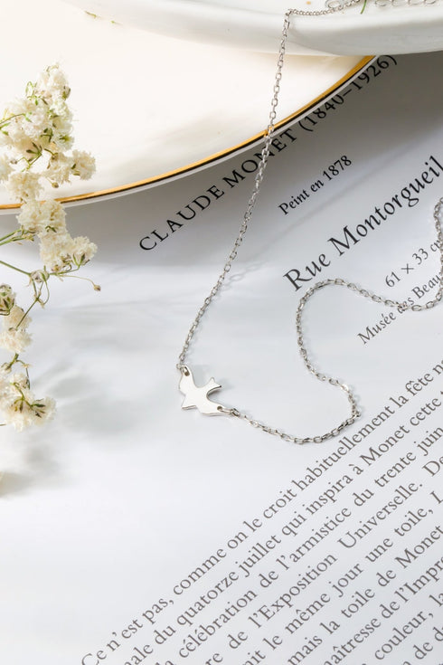 Colier din argint Randunica (Silver/Gold)